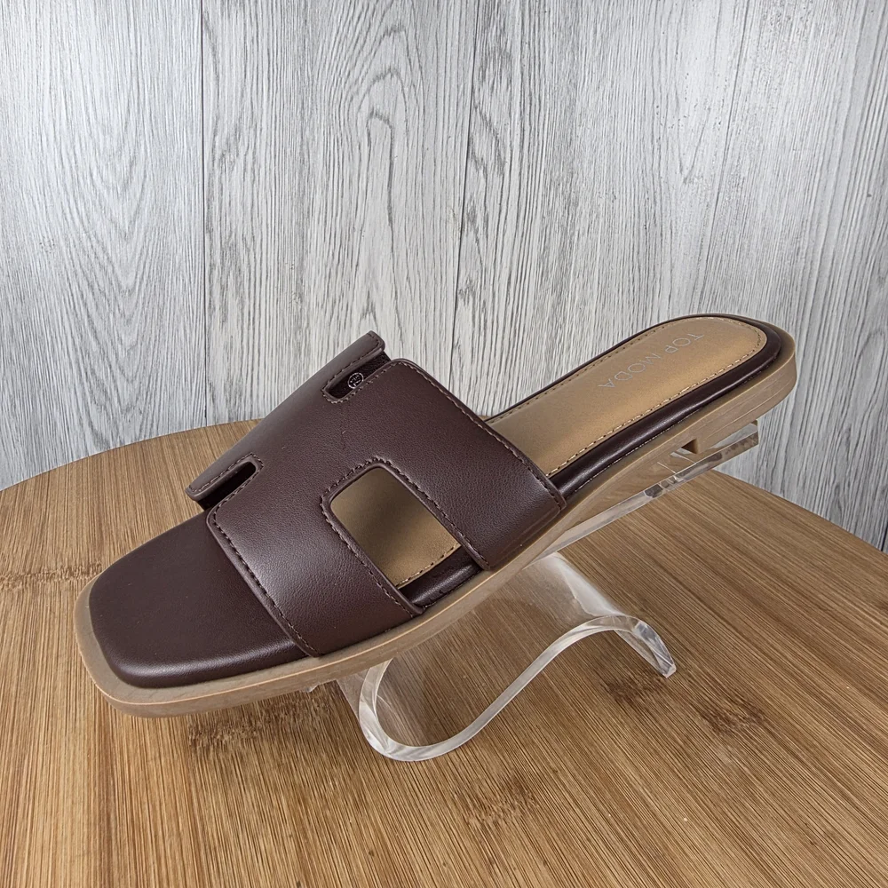 Women's Brown H Sandals - Picture 10 of 13